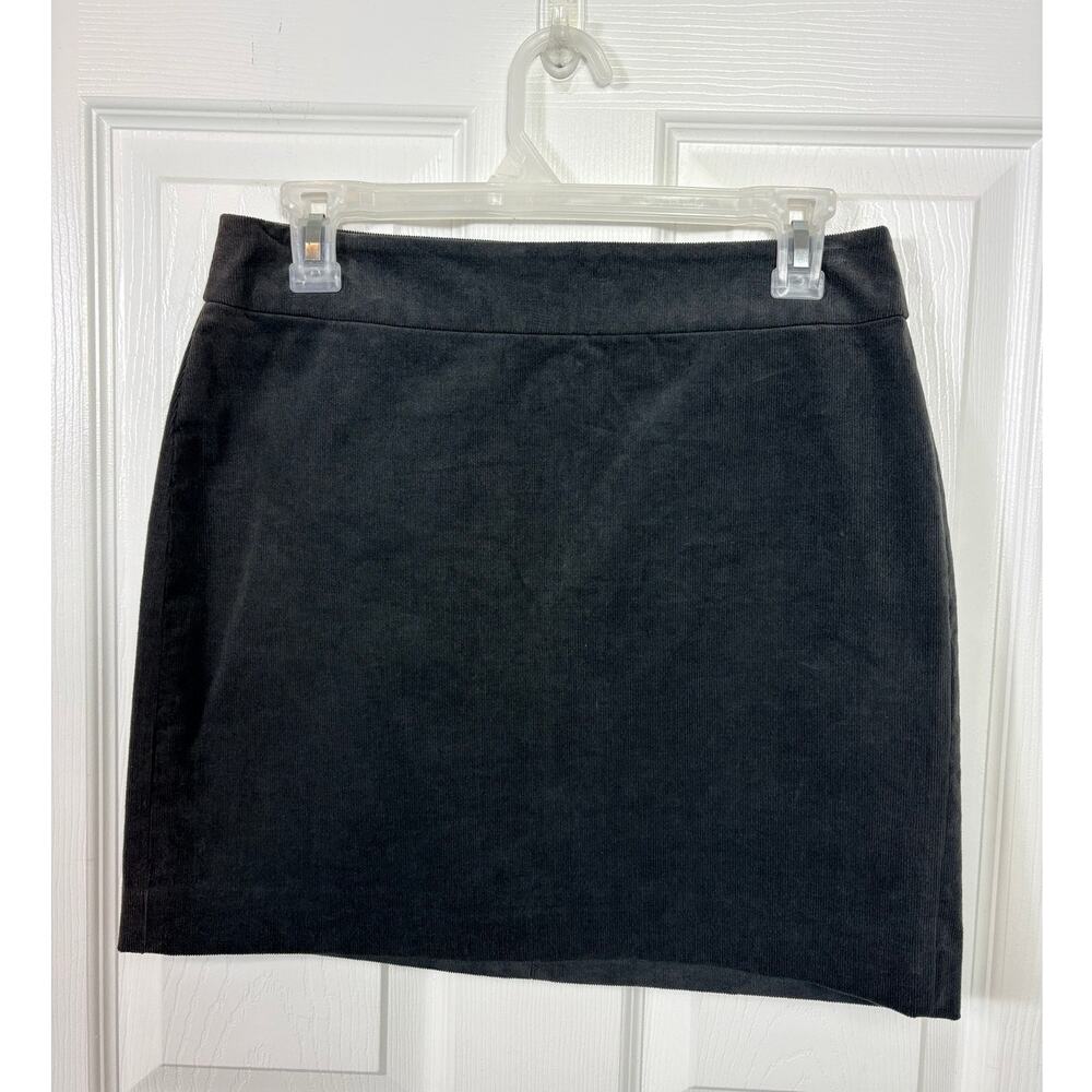 Banana Republic Dark Gray Corduroy Mini Skirt Size 4P NWT